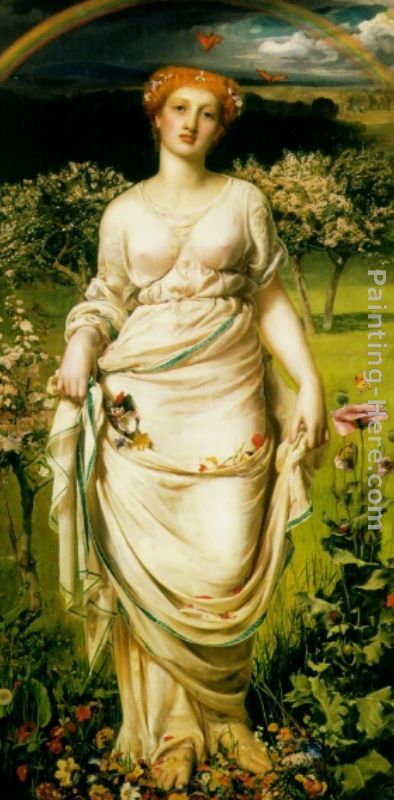 Gentle Spring painting - Anthony Frederick Sandys Gentle Spring art painting
